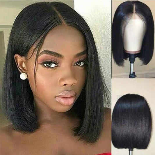 Wig Women Short Human Hair