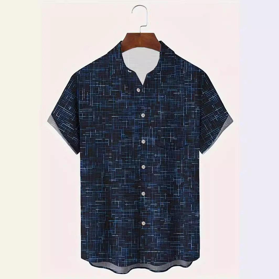 Fashion Printed Shirt Summer Menswear Printing