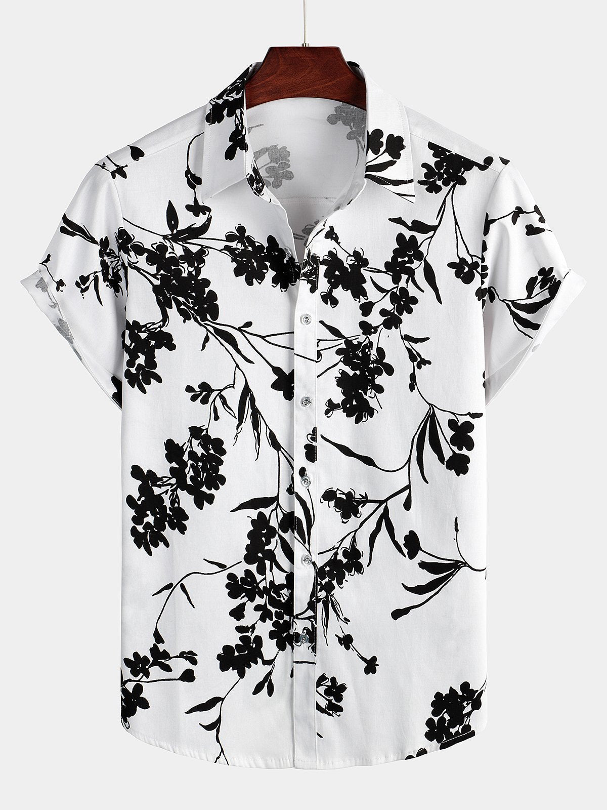 Casual Cardigan Top Digital Printed Shirt