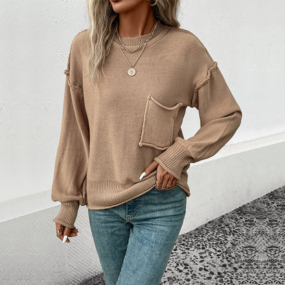 Multi-Color Fashion Women's Wear Long Sleeve Sweater