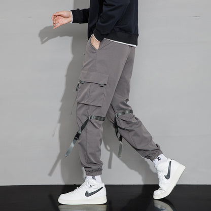 Sports And Leisure Multi-pocket Ankle Banded Working Pants