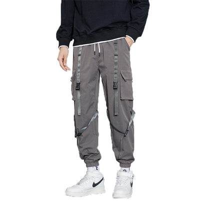 Sports And Leisure Multi-pocket Ankle Banded Working Pants